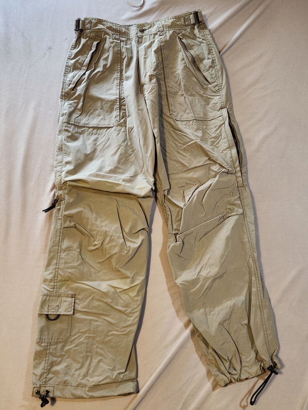 Kodiak 90s Light Khaki Men's Nylon Utility Outdoors Cargo Pants